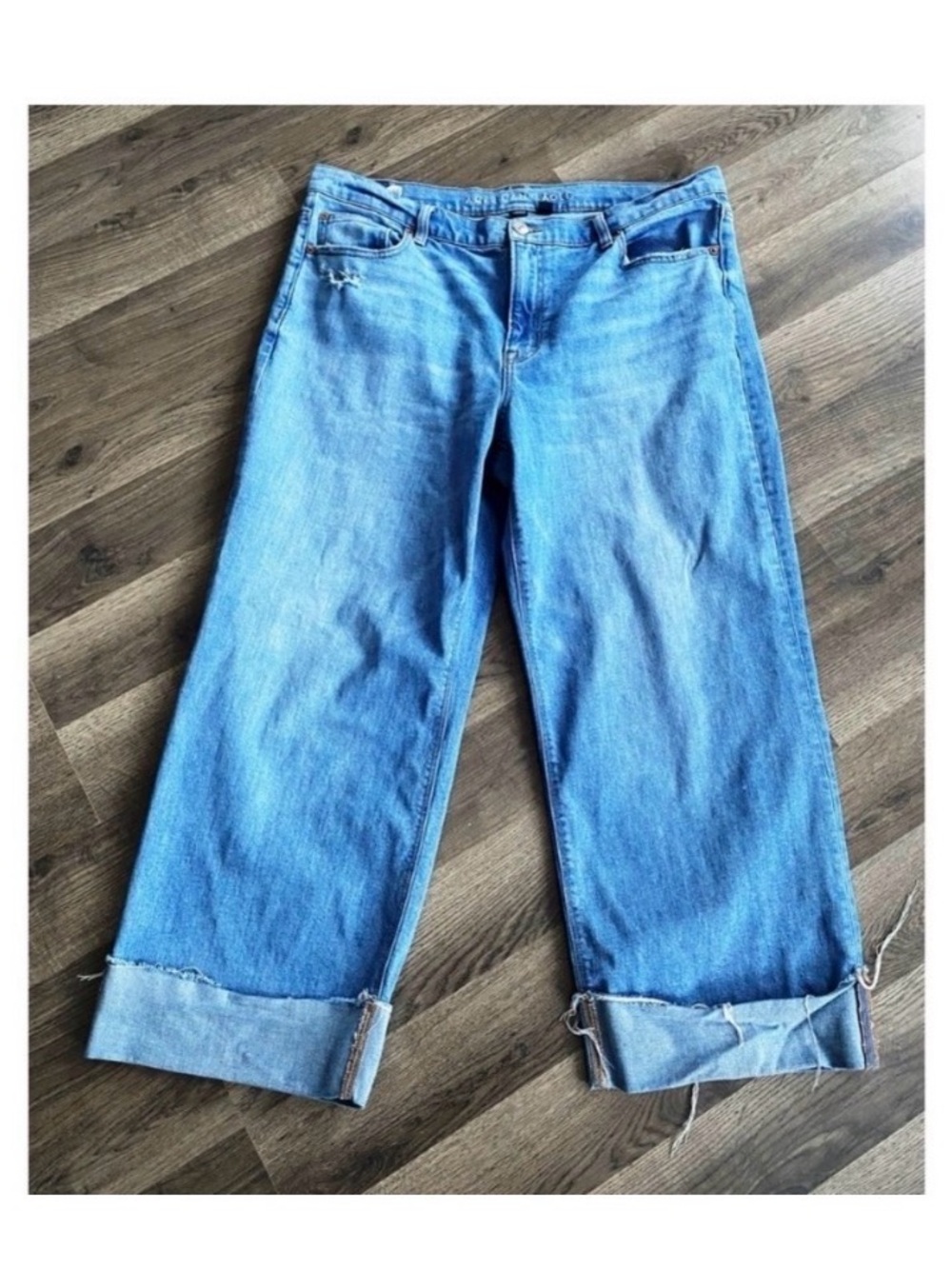 AMERICAN EAGLE STOVEPIPE CROP RELAXED JEANS - Picture 4 of 9